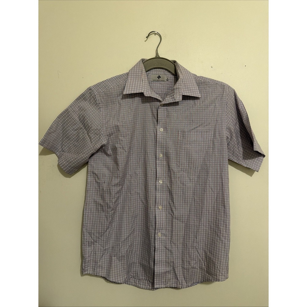 Hardy Amies London Men's Short Sleeve Dress Shirt size 16/medium
